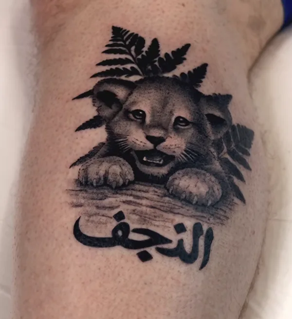 Black and grey realism tattoo by Damian Acosta