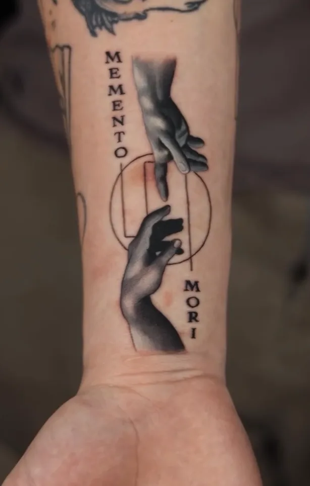 Black and grey realism tattoo by Damian Acosta