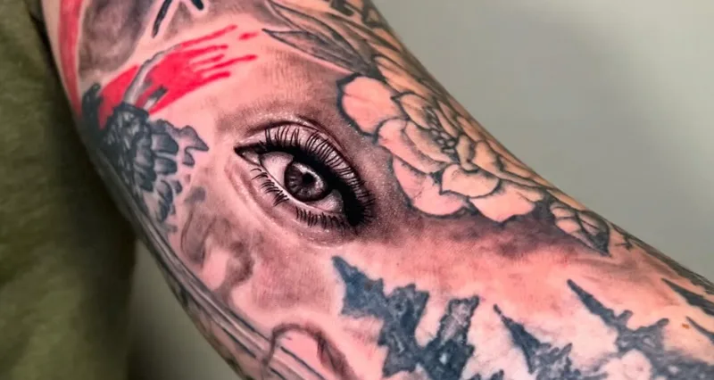 Black and grey realism tattoo by Damian Acosta