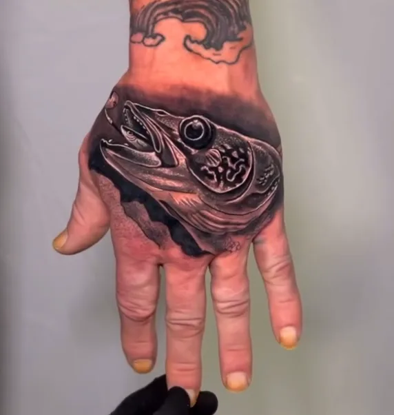 Black and grey realism tattoo by Damian Acosta