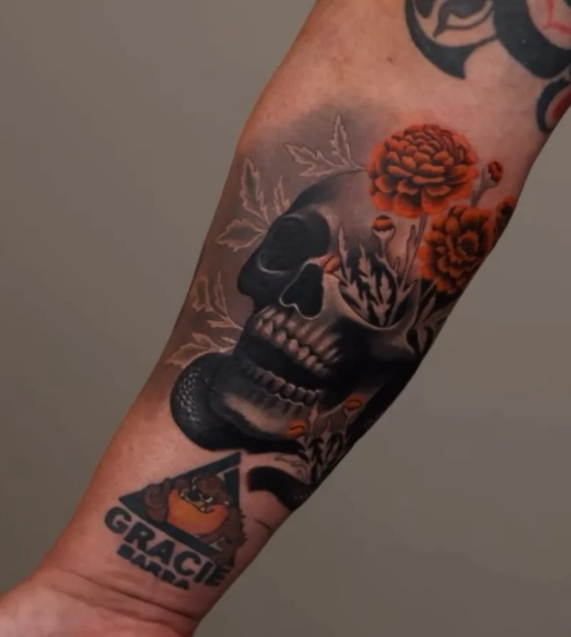 Black and grey realism tattoo by Damian Acosta