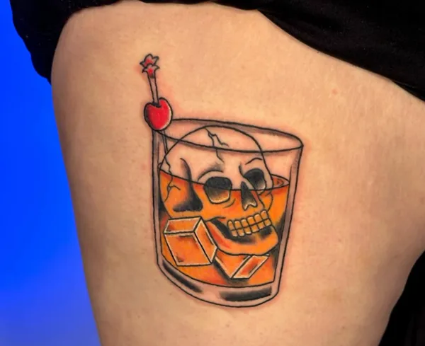 American Traditional tattoo by Dan Kurber