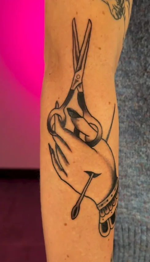 American Traditional tattoo by Dan Kurber