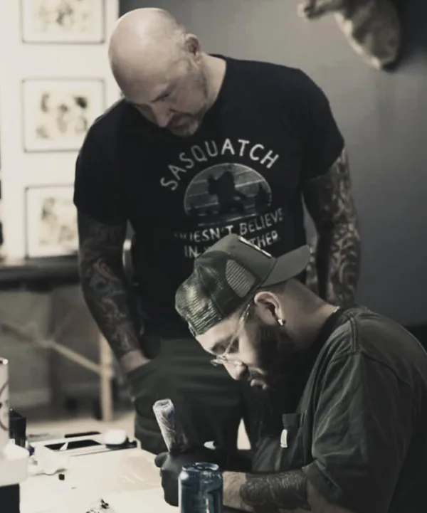 American Traditional tattoo by Dan Kurber