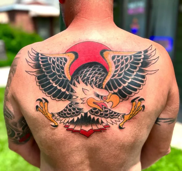 American Traditional tattoo by Dan Kurber