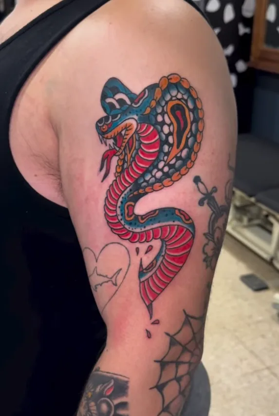 American Traditional tattoo by Dan Kurber