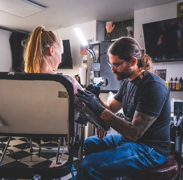 Illustrative tattoo by Joel Kendellen