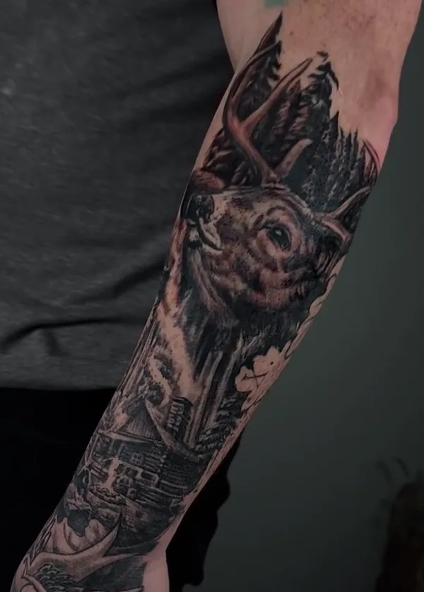 Illustrative tattoo by Joel Kendellen