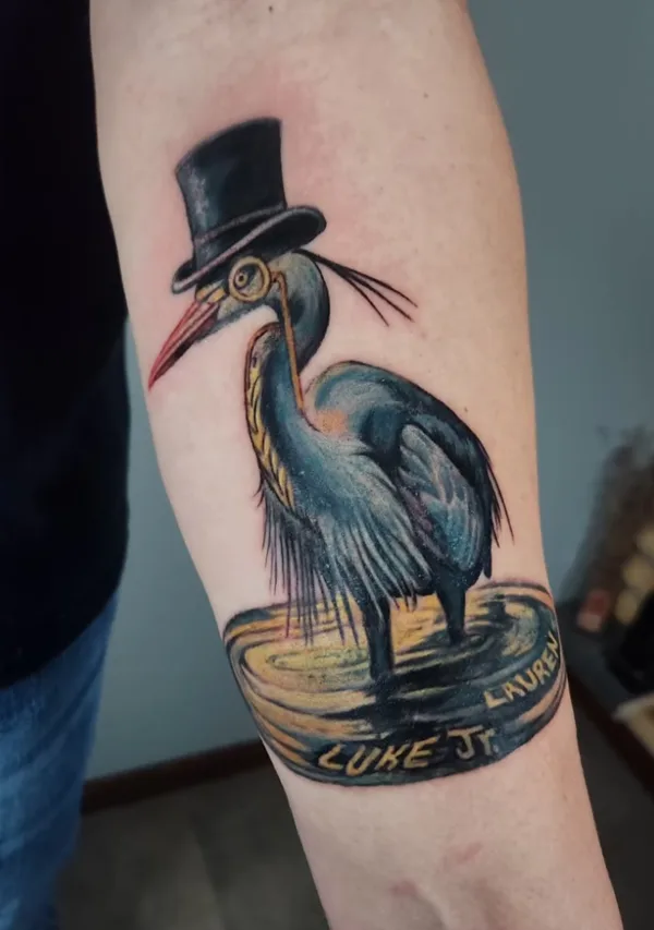 Illustrative tattoo by Joel Kendellen