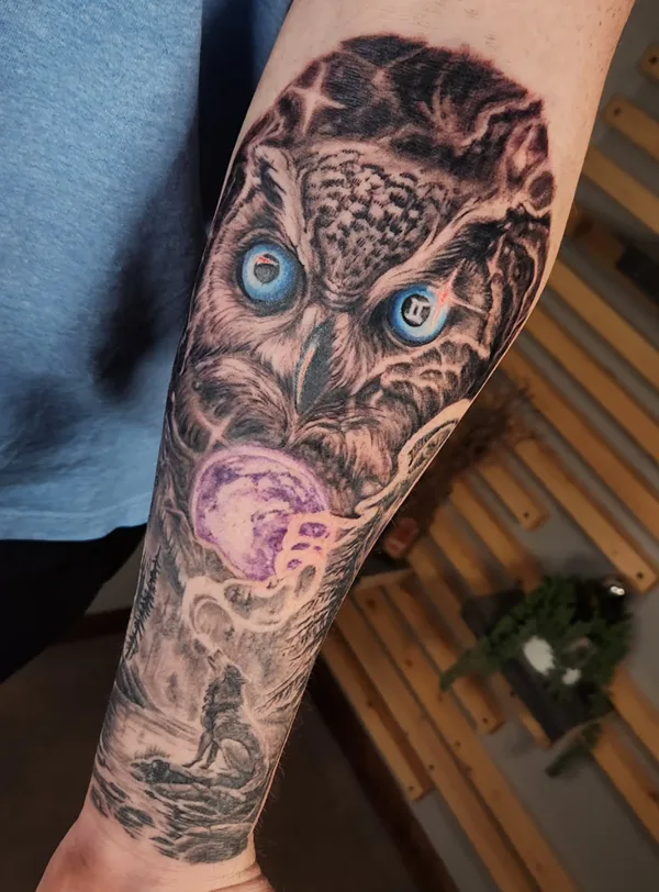 Illustrative tattoo by Joel Kendellen