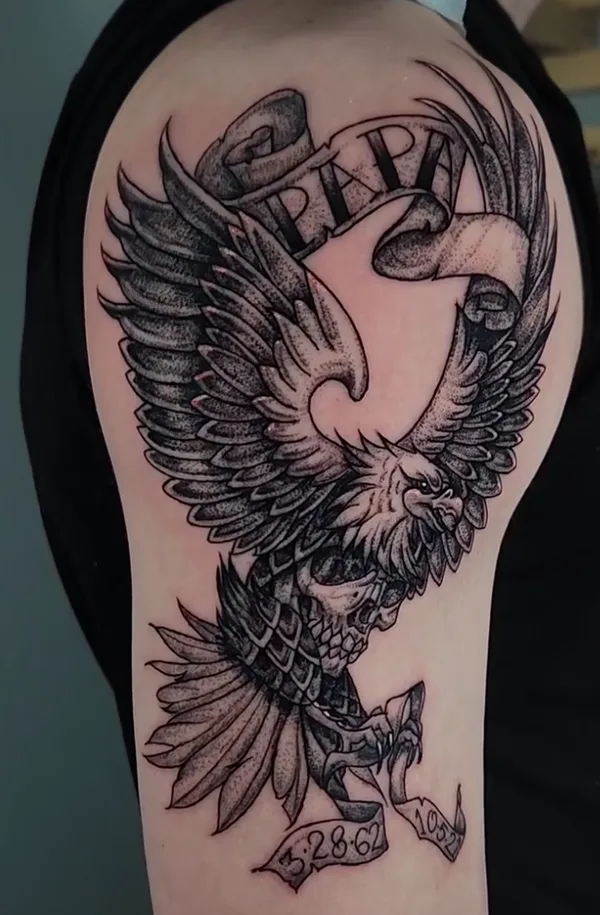 Illustrative tattoo by Joel Kendellen