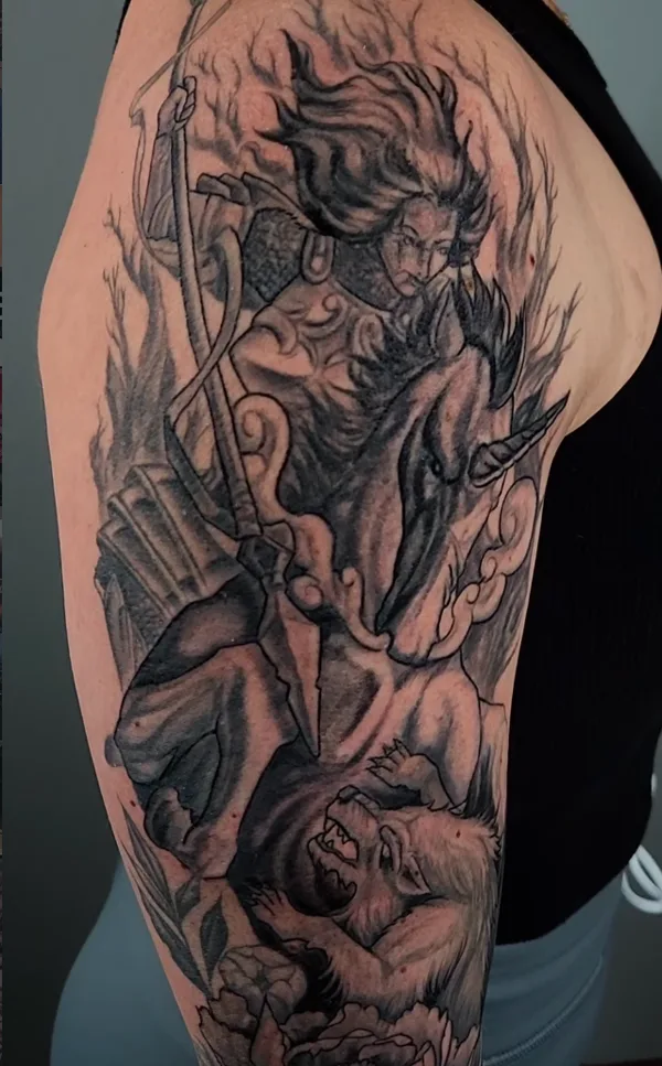 Illustrative tattoo by Joel Kendellen