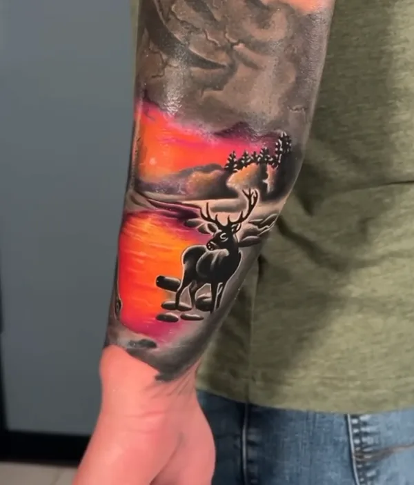 Illustrative tattoo by Joel Kendellen