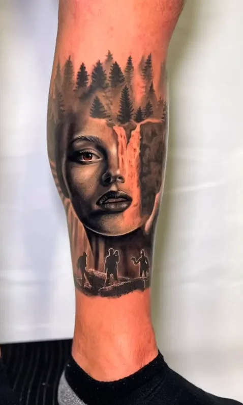 Illustrative tattoo by Joel Kendellen