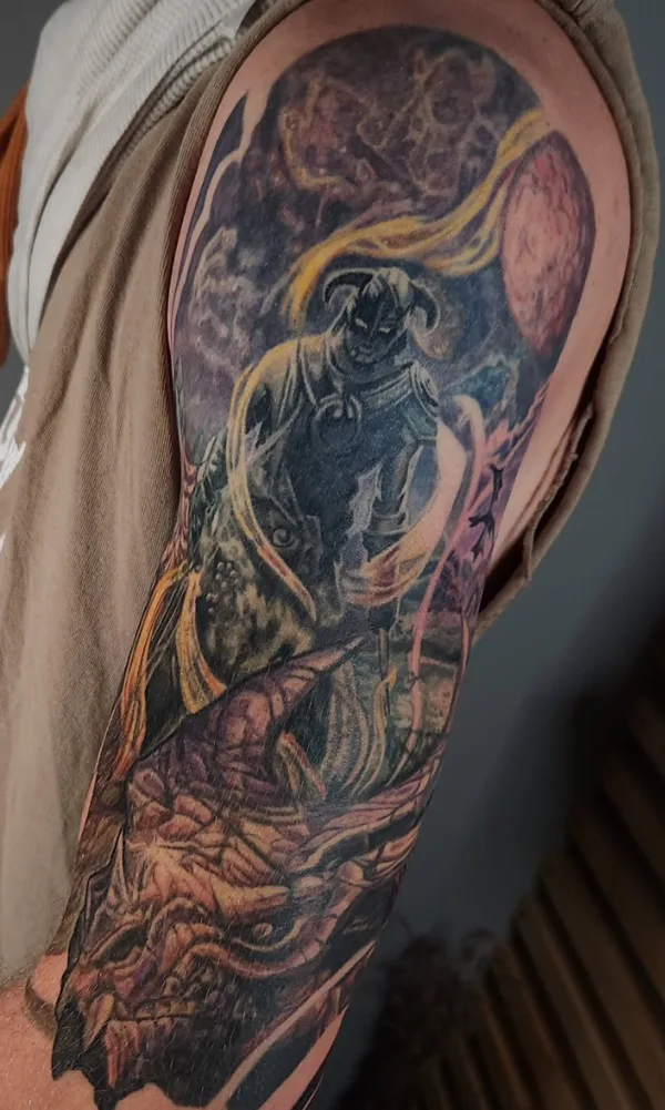 Illustrative tattoo by Joel Kendellen