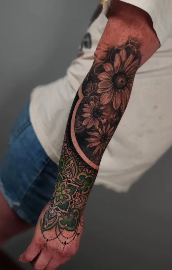 Illustrative tattoo by Joel Kendellen