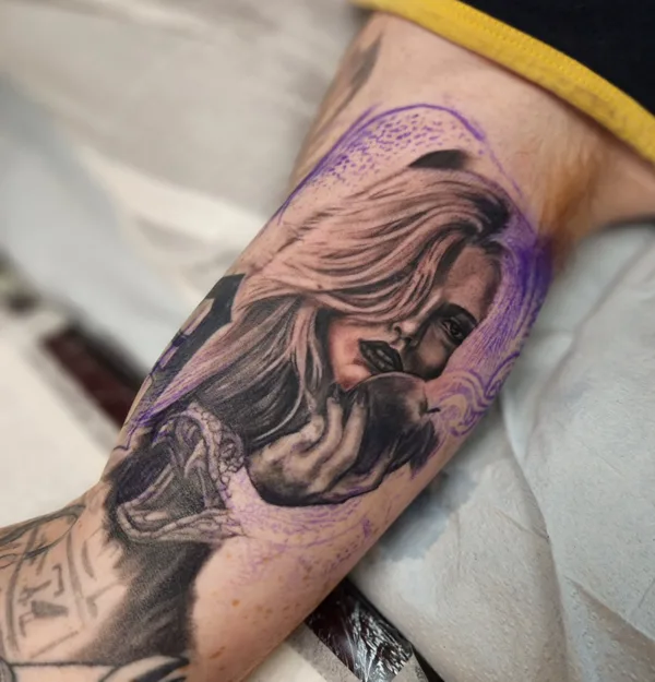 Illustrative tattoo by Joel Kendellen