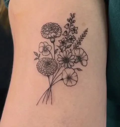 Fine line tattoo by Kenderlyn