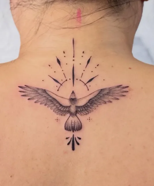 Fine line tattoo by Kenderlyn